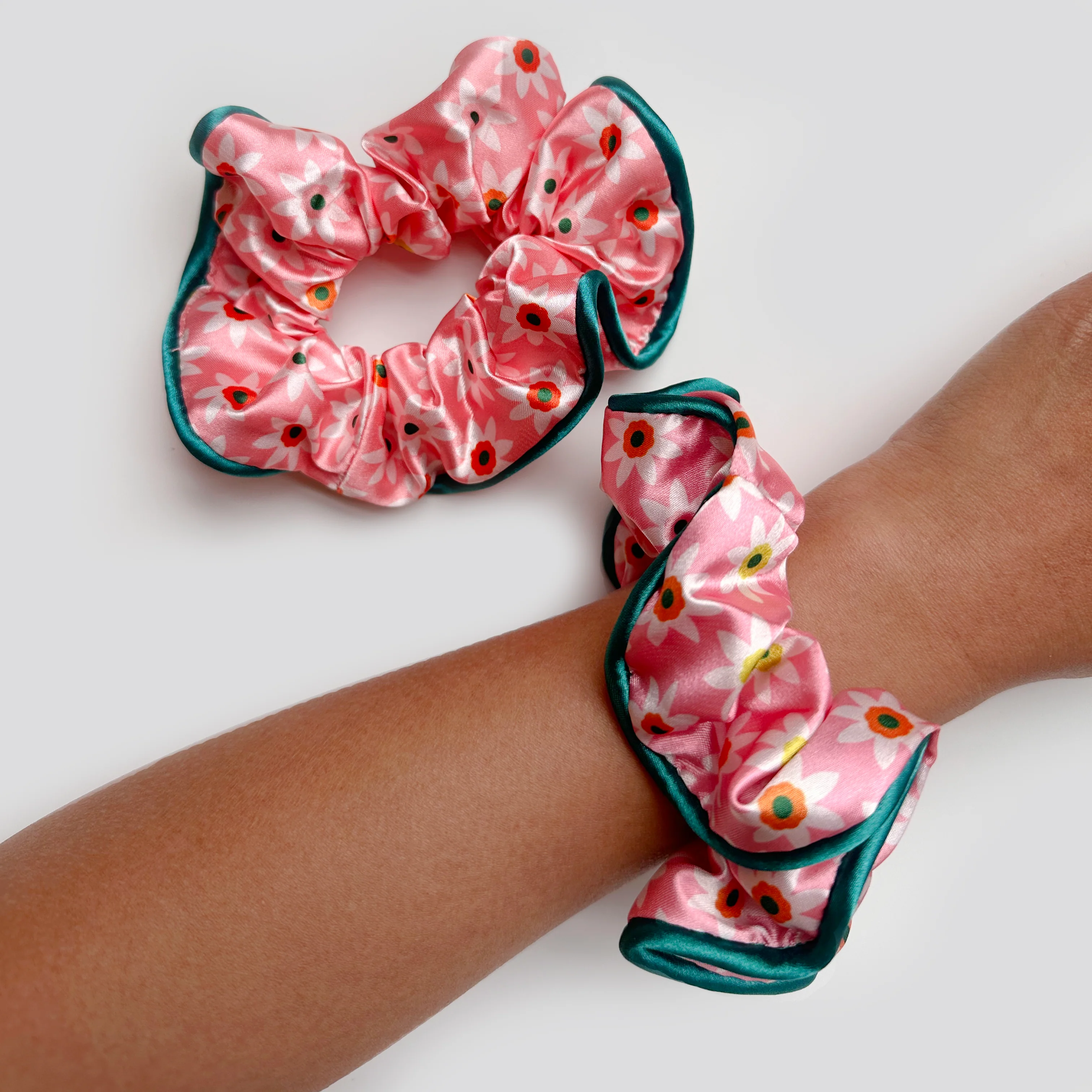 Blossom Satin Scrunchie