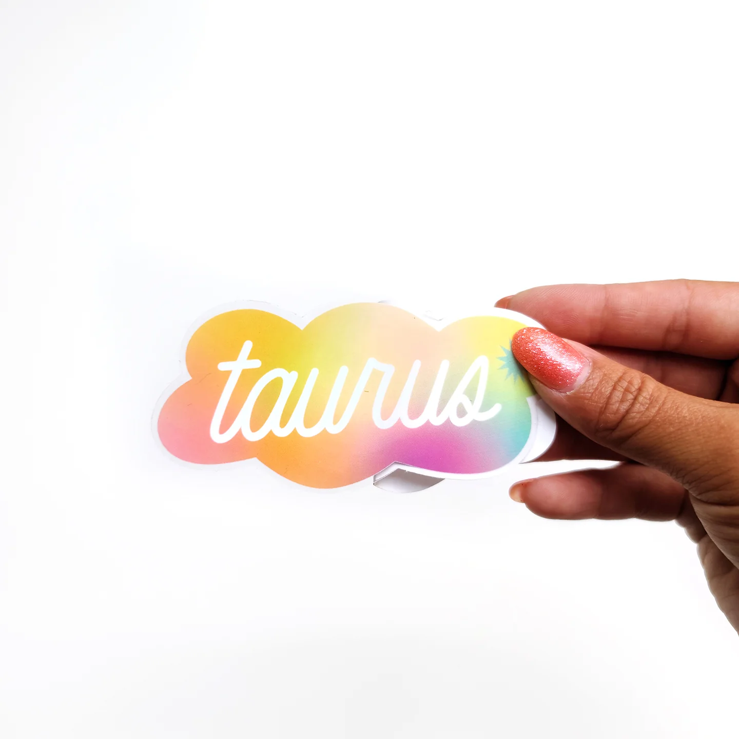 Gradient Taurus Clear Die Cut Sticker - Image 2