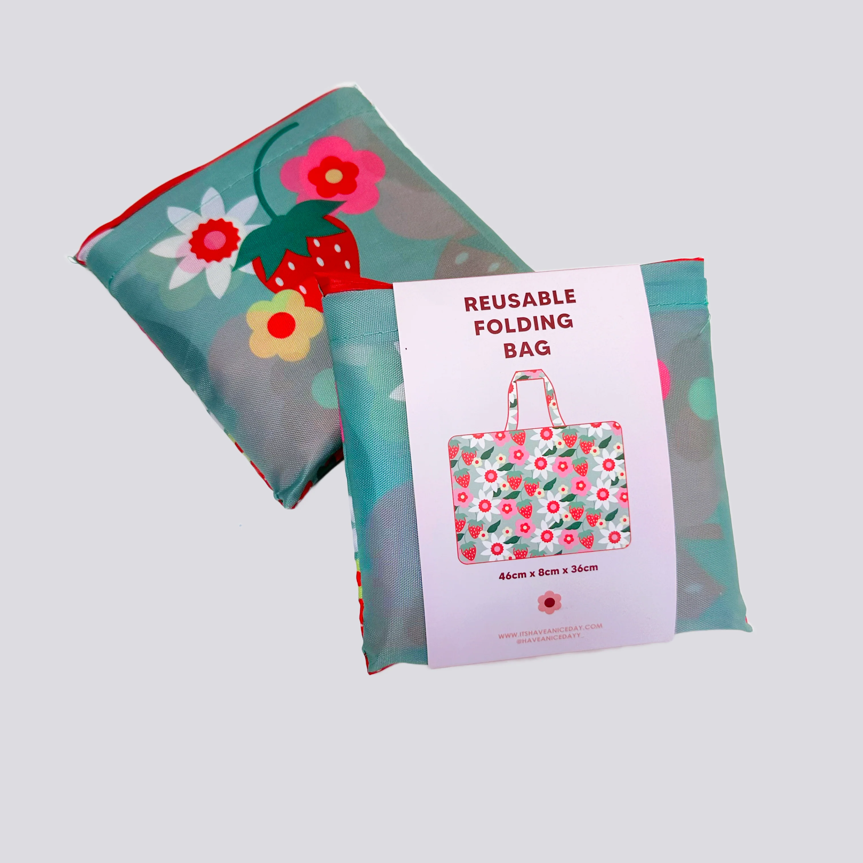 Strawberry Fields Reusable Shoulder Bag - Image 3