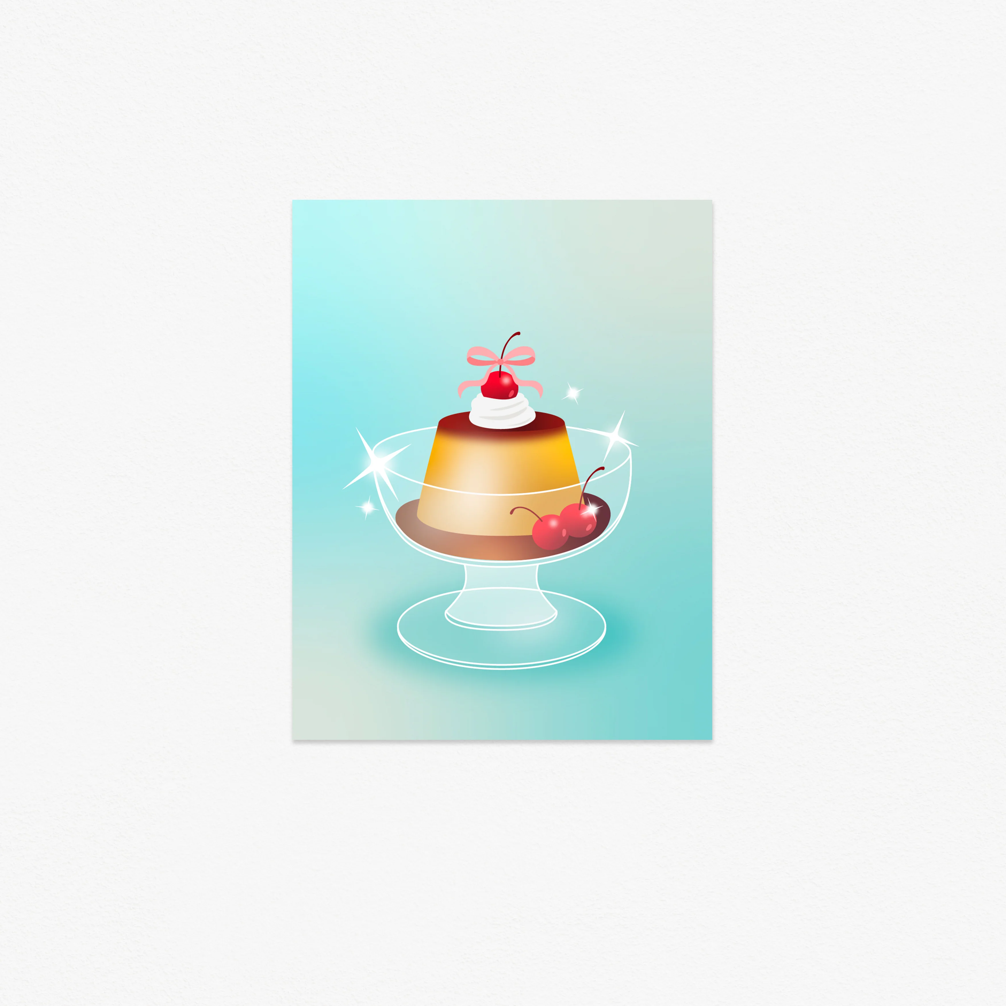 Carmel Flan 3inx4in Mini Print